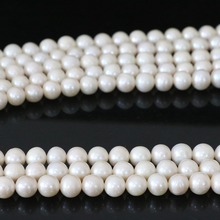 women Charms DIY beads natural white freshwater pearl approx round hot sale fit necklace bracelet loose beads 15inch B1325 2024 - buy cheap