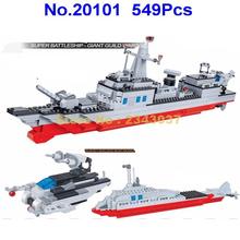 20101 549pcs 2in1 Military Battleship Destroyer Submarine Survey Dive Boat Building Block Toy 2024 - buy cheap