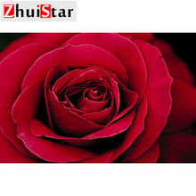 5d diamond painting full square / round diamond embroidery rose close-up rhinestone DIY mosaic home decoration drop shipping 2024 - buy cheap