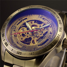 Reloj de pulsera automático para hombre, accesorio Masculino con mecanismo automático de movimiento Steampunk, estilo Retro 2024 - compra barato