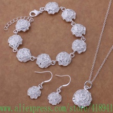 Juegos de pulseras de joyería chapada en plata, collar + 301 + pendiente 288 /edpamuwa berajvya AS195 2024 - compra barato