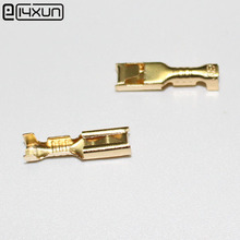 100pieces 2.8mm female spade terminal connector copper splice crimp wire auto car terminals adaptor 2024 - buy cheap