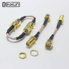 1Pcs 5cm RP SMA Male Plug To Female Jack RF Coaxial Bulkhead Crimp Connector RG316 Coax Cable Jumper Pigtail 2024 - buy cheap