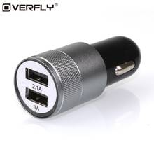 Universal USB Car Charger 2.1V Double USB Metal Car charger Mobile Phone Charging Small Steel Cannon Car charger Car Kit 2024 - buy cheap