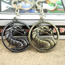 Hot game Mortal Kombat keychain High Quality bronze Metal Movement pendant Keyring key chain ring as gift souvenirs 2024 - buy cheap