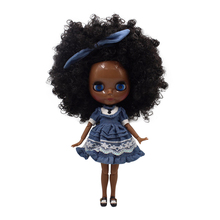 Кукла блайз ICY DBS 1/6 шарнирная, супер черная кожа, черные волосы, афро волосы, блестящее лицо, шарнирная, игрушка 30 см 2024 - купить недорого