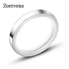 ZORCVENS 2020 новое 3 мм широкое кольцо из нержавеющей стали простое кольцо для мужчин и женщин мужчин 2024 - купить недорого