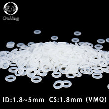 10PCS/lot Silicon Rings Silicone/VMQ O ring 1.8mm Thickness ID1.8/2/2.5/2.8/3.15/3.55/3.75/4.5/5mm  Rubber O Ring Seal Gasket 2024 - buy cheap