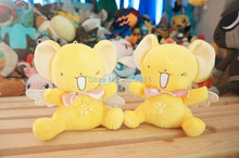 Tarjeta captor Sakura Kero 20 ° aniversario con estrella rellena juguetes de peluche muñecas suaves 14cm 2024 - compra barato