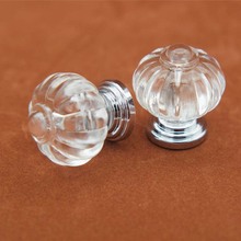 Tirador de cajón de aparador de cocina, tirador de corona de cristal transparente de 28mm, acrílico, Hardware para decoración de muebles 2024 - compra barato