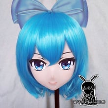 (Km528) qualidade superior artesanal resina feminina cosplay papel japonês cirno kigurumi máscara crossdresser boneca transgênero máscara 2024 - compre barato