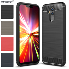 Funda protectora de fibra de carbono para Huawei Mate 20 Lite, carcasa trasera de silicona suave a prueba de golpes, SNE-LX1, SNE-LX2, SNE-LX3 2024 - compra barato