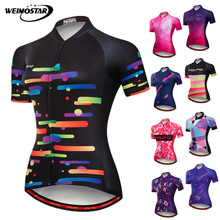 Weimostar-Camiseta de Ciclismo de equipo profesional, Ropa de manga corta para bicicleta de montaña, Maillot de carreras, Verano 2024 - compra barato
