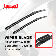 Wiper Blade for BMW X2 [F39] (2018-Onwards) 1set 24"+20",Flat Aero Beam Windscreen Wiper Frameless Soft Boneless Blades 2024 - buy cheap