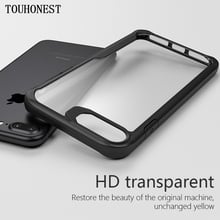 Capa traseira transparente para iphone, capa macia de silicone para modelos 6, 6s, 7, 8, x, 6 plus 2024 - compre barato