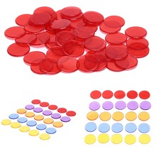 2019 New 1.5cm Plastic Poker Chips Casino Bingo Markers for Fun Family Club Carnival Bingo Game Supplies Acce 5Colors 50Pcs 2024 - buy cheap