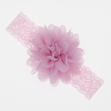 baby girls hair accessories baby headband Chiffon flower Baby elastic Lace hair band newborn infant headbands for girls headwear 2024 - buy cheap