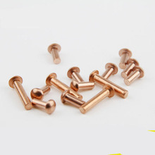 M3 Copper Solid Rivets Half Round Head Rivet GB867 Length 4mm-20mm 2024 - buy cheap
