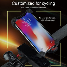 Suporte de celular para xiaomi mijia m365, scooter elétrica dobrável mijia qicycle, e-bike, ajustável, anti-derrapante 2024 - compre barato