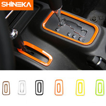 SHINEKA Interior Mouldings Gear Size Shift Knob Panel Decoration Trim Ring Cover Stickers For Jeep Wrangler JK 2011+ Accessories 2024 - buy cheap