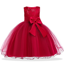 Элегантное платье принцессы для маленьких девочек; Вечерние платья для девочек; Свадебное платье с цветочным узором для девочек; Одежда для детей; 5 От 6 до 10 лет 2024 - купить недорого
