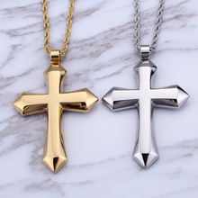 Men 's pendant titanium steel creative cross retro personality accessories people jewelry wholesale 2024 - buy cheap