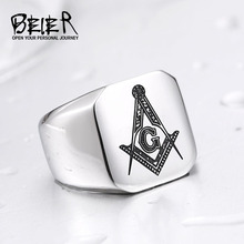 Мужское байкерское кольцо Beier, байкерское кольцо высокого качества, кольцо из нержавеющей стали 316l, новое поступление 2024 - купить недорого