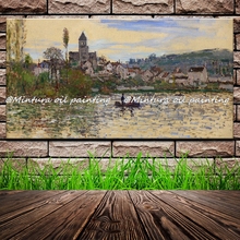 Handpainted Claude Monet Oil Painting Reproduction Abstract Modern Oil Painting On Canvas Building Wall Painting Home Decoration 2024 - buy cheap