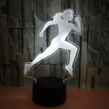 New Person Customized 7 color 3d Vision Stereo Desk Lamp Running Sports Image Modeling Lighting Table Lamp 2024 - buy cheap