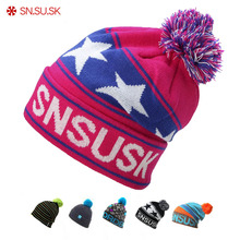 Мужская и женская шапка для сноуборда SN.SU.SK, зимняя теплая шерстяная шапка, шапки для сноуборда 2024 - купить недорого