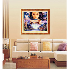 Diamond Embroidery Diy Diamond Painting Cross Stitch Kits Diamond Mosaic Girls and animals  Full Square Diamond Embroidery RS114 2024 - buy cheap