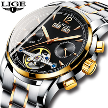 Relogio Masculino Mens Watches Luxury Top Brand LIGE Tourbillon Mechanical Sports Watch Men's Fashion Business Automatic Watch 2024 - buy cheap