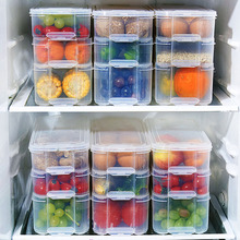 Холодильник контейнер для хранения продуктов с крышкой герметичный Crisper для кухни холодильник шкаф морозильник стол органайзер PP материал 2024 - купить недорого