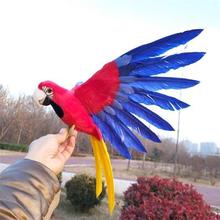 real life toy parrot model foam&feathers colourful feathers spreading wings parrot about 32x50cm bird garden toy gift s2172 2024 - buy cheap