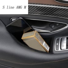 Car styling Door handle storage box car organizer stowing tidying accessories container For Mercedes benz W222 S Class S320 s350 2024 - buy cheap