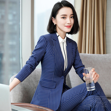 Elegante traje Formal de oficina para mujer, trajes de pantalón de trabajo  de negocios, conjunto con americana para mujer, chaqueta de 2 piezas