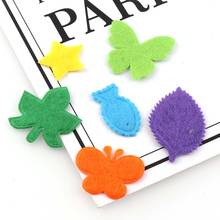 100pcs Maple leaf Butterfly Star Leaf Patches Diy Craft Accessory Handmade Applique Patch For Clothes Hat Felt Applique Cheaper 2024 - buy cheap