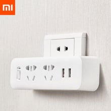Xiaomi Mijia Power Strip Converter Portable Plug Travel Adapter for Home Office 5V 2.1A 2 Sockets 2 USB Fast Charging Socket 2024 - buy cheap