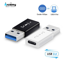 Ascromy-Adaptador USB tipo C hembra a USB 3,0 macho, convertidor de Cable OTG máximo de 10 Gbps para portátiles, MacBook, Xiaomi, Mix9, Samsung S10 2024 - compra barato