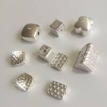 " Fake One Penalty Ten " (Mark s925) 925 Sterling Silver Geometrical Shape Jewellery Spacer Bead Jewelry Loose Beads 2024 - buy cheap