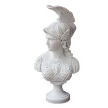 Athena-estatua romana de diosa de la sabiduría, escultura de arte figurativo de mármol, diseño de busto de Minerva, artesanía de resina para decoración del hogar 2024 - compra barato