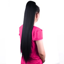 75cm 30" Super Long Yaki Straight Drawstring Ponytail Wig False Hairpiece Pony Tail Synthetic Clip in Hair Extensions 2024 - buy cheap