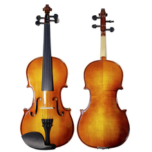 Violino de bordo 4/4 3/4 madeira sólida, instrumento de corda artesanal de alta qualidade violino para iniciantes 2024 - compre barato