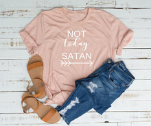 Not Today Satan Кристиан футболка слоган Женская мода гранж tumblr религия эстетическое уличный стиль Цитата винтажные футболки арт Топы 2024 - купить недорого