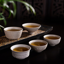 Retro rough pottery personality ceramic teacup Kung Fu master tea single cup home leisure health tea set 2024 - buy cheap