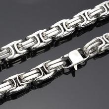 Super Heavy 372g  Stainless Steel Amazing Men's Necklace Large Chunky Byzantine Chain   15mm 24'' 2024 - buy cheap