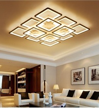 Square Overlay Acrylic LED Ceiling Lamp Living Room Bedroom Study Room Aisle Office Ceiling Light Commercial decorative lighting 2024 - buy cheap