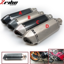 Motorcycle Exhaust Universal Muffler Motorbike 51mm Inlet Exhaust For honda cbr600rr cbr954rr cbr 600 954 rr NC700 S X CBR954RR 2024 - buy cheap