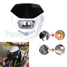 12V H4 Universal Motorcycle Fairing Headlight Fairing Dirt Pit Bike Motocross For Yamaha YZ YZF WR WRF DT XT 2024 - buy cheap