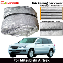 Cawanerl Thick Cotton Car Cover Waterproof Sun Shade Rain Hail Snow Protection Cover For Mitsubishi Airtrek 2001-2008 2024 - buy cheap